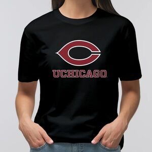 Jerzees Black University of Chicago Softball Tee